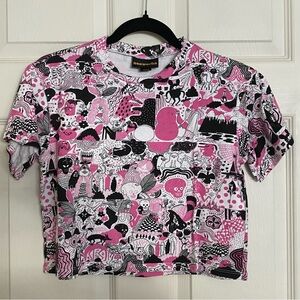 Nooworks Pink and Black Short Sleeve Tees - limited pattern